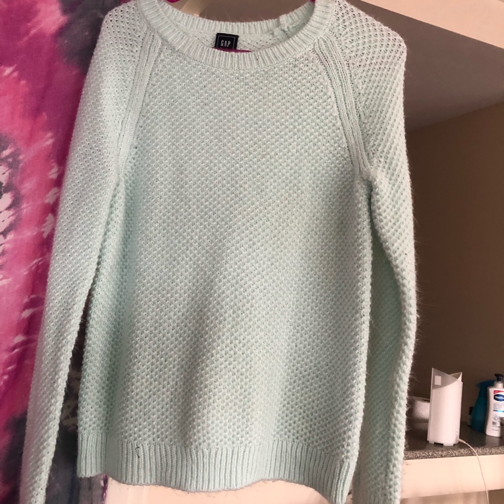 Light blue knit sweater